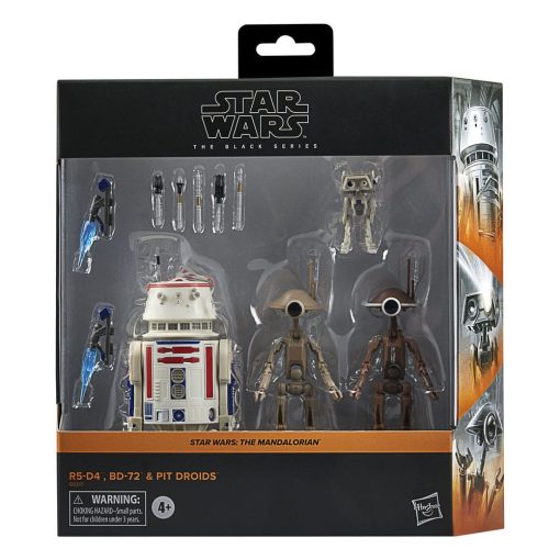 Star Wars The Mandalorian Black Series 4-Pack R5-D4, BD-72 & Pit Droids