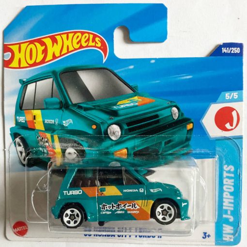 Hot Wheels '85 HONDA CITY TURBO II - Kincsvadászat, zöld, 1:64 - 2025-ös modell