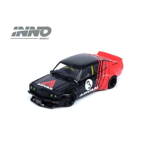Inno64 1:64 LBWK Mazda RX3 Savanna Advan Livery Diecast Car IN64-LBWKRX3-02