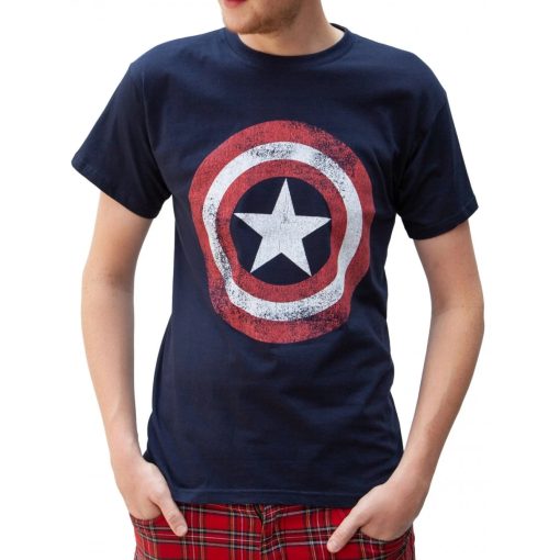 Marvel Captain America Logo gyerek Póló