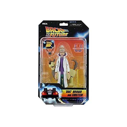 Back to the Future Neca 'Doc' Brown and Einstein 14cm