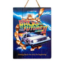 BACK TO THE FUTURE II - WOODART 3D -"Flying Delorean"