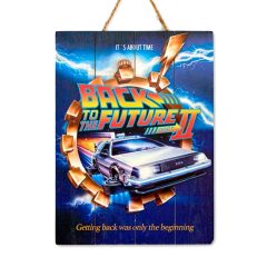   BACK TO THE FUTURE II - WOODART 3D -"Flying Delorean"