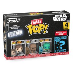   funko pop! Bitty Star Wars   4-Pack Han Solo, Chewbacca, Greedo 2,5 cm