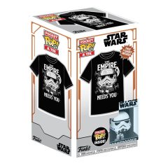   funko pop Star Wars csomag   póló & pop figura Stormtrooper 9cm