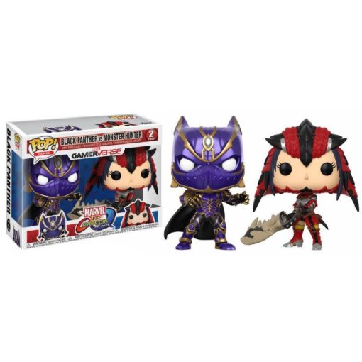 Funko POP! Marvel VS Capcom Black Panther VS Monster Hunter (2pack) 9cm