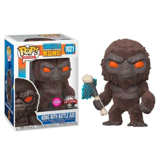 Funko POP! Godzilla vs Kong Kong with battle Axe (Special, Flocked) (1021) 9cm