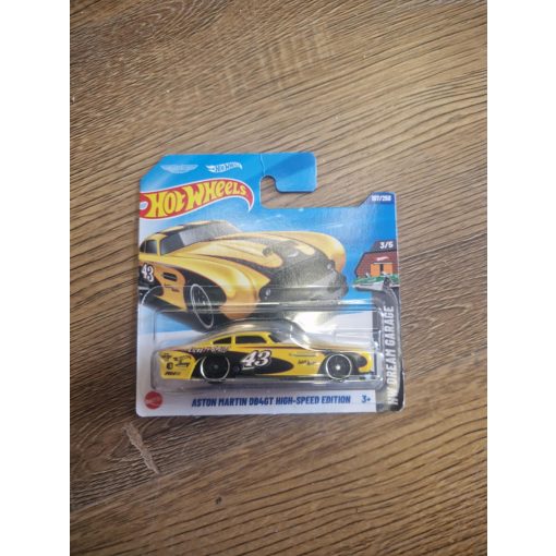 hot wheels aston martin db4gt high-speed edition (sárga)