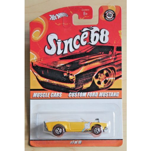 Hot Wheels 2007 Since '68 Muscle Cars Yellow Custom Ford Mustang