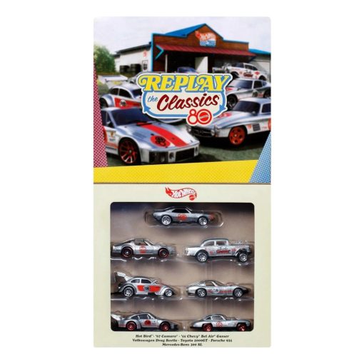 HOT WHEELS 2025 MATTEL 80th ANNIVERSARY REPLAY CLASSIC ZAMAC BOX SET - 7 PACK