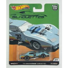   Hot Wheels '76 Greenwood Corvette Silhouettes Blue 2019 Premium Real Riders Z5