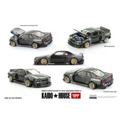   Kaido House x Mini GT 1:64 Nissan Skyline GT-R (R34) Kaido Works GReddy V2 #222