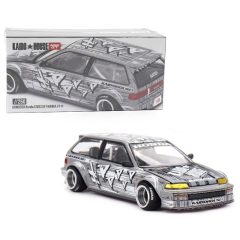   Kaido House x Mini GT 1:64 Honda Civic (EF) Kaido Manga V1 Silver KHMG260
