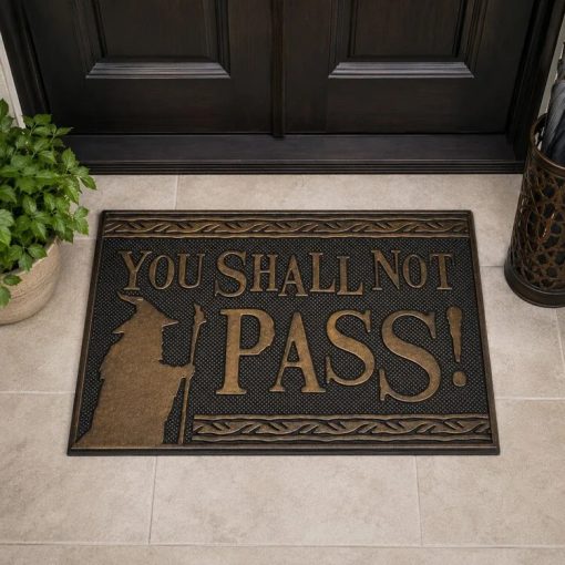 Lábtörlő A Gyűrűk Ura - You Shall Not Pass (Rubber) 60 × 40 cm