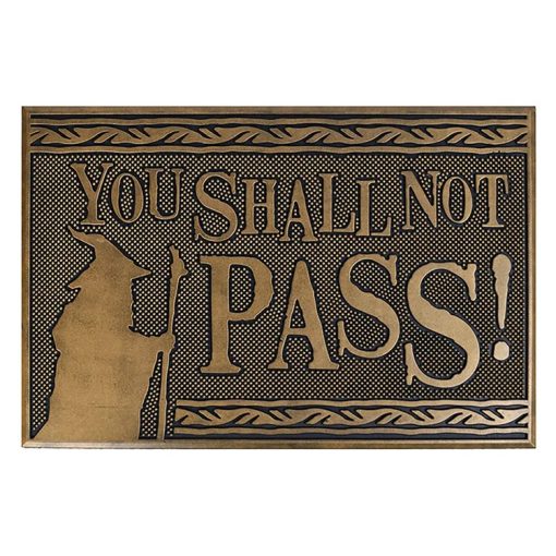 Lábtörlő A Gyűrűk Ura - You Shall Not Pass (Rubber) 60 × 40 cm