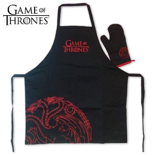 GAME OF THRONES TARGARYEN APRON AND OVEN MITT SET FROM SD TOYS kötény és kesztyű