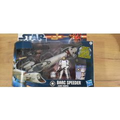 star wars barc speeder + clone trooper 10cm