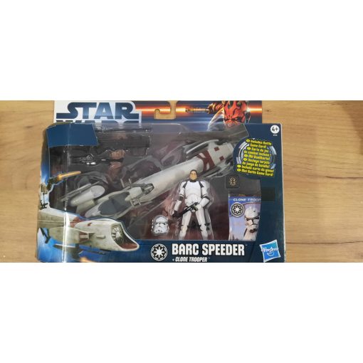 star wars barc speeder + clone trooper 10cm