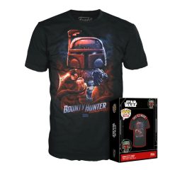 FUNKO POP STAR WARS BOBA FETT BOUNTY HUNTER T-SHIRT L