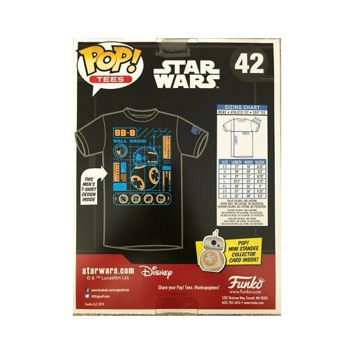 Star Wars Pop! Tees BB-8 Blueprint [42] L