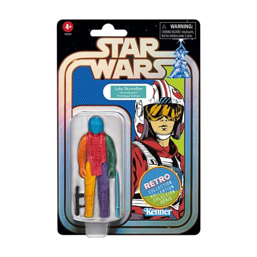 Star Wars Vintage Collection Retro Luke Skywalker I. (Snowspeeder) Prototype Edition 10 cm (Narancs sárga fej)
